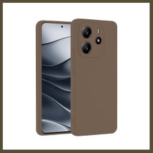 Northcity Redmi Note 14 4g Uyumlu Kılıf First Silikon - Kahverengi Bx