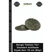 Carlburn Premium Denge Tahtası Tür: Standart Actifoam Siyah-Sarı 70 cm (Boy) Fitness Aleti Ev Sporu