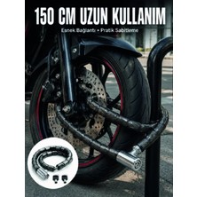 Uravas Store Uraselect Blok Çelik Halkalı Yapısıyla Üst Düzey Güvenlik Sunan Motosiklet Kilidi
