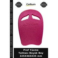 Carlburn Premium Prof Yüzme Tahtası Büyük Boy 325X465X35 mm Pembe Tahta Su Antrenmanı Havuz Sporu