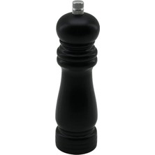 Uravas Store Uraselect Siyah Ahşap Küçük= Çap: 4.5cm - Uzunluk: 15.5cm Tuz - Baharat Öğütücü
