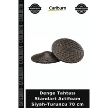 Carlburn Denge Tahtası Standart Actifoam Siyah-Turuncu 70 cm Pilates Ürünü Vücut Geliştirme Bireysel Spor