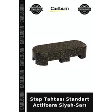 Carlburn Özel Üretim Step Tahtası Standart Actifoam Siyah-Sarı Spor Aleti Fitness
