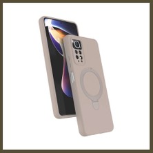 Northcity Redmi Note 12 Pro 4g Uyumlu Regal Magsafe Standlı Kapak - Çöl Titanyum Bx