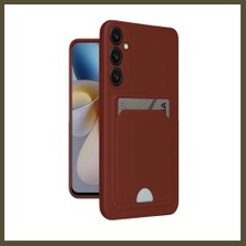 Northcity Samsung Galaxy A16 5g Uyumlu Kılıf Kelvin Kartvizitli Silikon - Bordo Bx