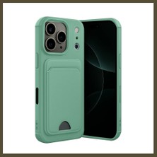 Northcity iPhone 17 Pro Uyumlu Kelvin Kartvizitli Silikon - Açık Yeşil Bx