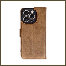 Northcity iPhone 16 Pro Uyumlu Kılıf Trend S Plus Kapaklı Kılıf - Taba Bx