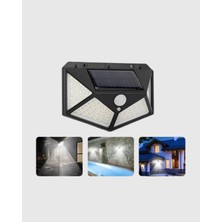 Uravas Store Güneş Enerjili 100 LED Bahçe Lambası Pır Sensörlü IP65 Su Geçirmez