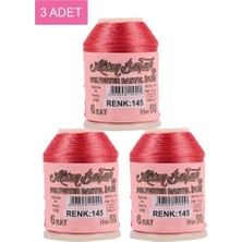Uravas Store Urprime 3 Adet Altınbaşak Oya ve Dantel Ipi 20 gr - Royaleks - No: 145