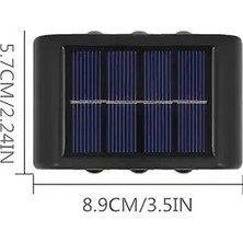 Uravas Store Pratik Solar Duvar Seti 2'li 6 LED Gün Işığı