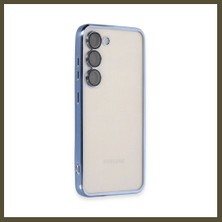 Northcity Samsung Galaxy S23 Uyumlu Kılıf Lensli Silikon - Açık Mavi Bx