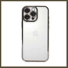 Northcity iPhone 16 Pro Uyumlu Kılıf Lensli Silikon - Titanyum Gri Bx