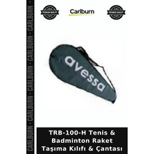 Carlburn TRB-100-H Tenis & Badminton Raket Taşıma Kılıfı & Çantası Sporcu Aksesuarı Askılı Çanta Tekli Kılıf
