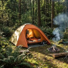 Uravas Store Urprime 4 Kişilik Yarı Otomatik Kamp Çadırı – Suya Dayanıklı, Hızlı Kurulumlu Outdoor Aile Çadırı, Doğa, Kamp ve Piknik 200X200X135 cm