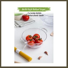 Northcity Akrilik Şeffaf Mini Pirinç Süzgeçi & Bakliyat Süzgeçi (3 Su Bardağı Ölçülü) Bx