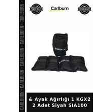 Carlburn Özel Üretim & Ayak Ağırlığı 1 Kgx2 2 Adet Siyah SIA100 Modern Günlük Zindelik