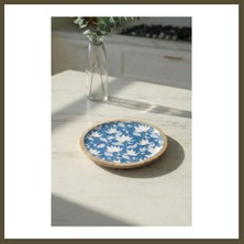 Northcity Mango Agacı Pasta Tabağı & Sunum Tabağı 20 cm Desenli Bx