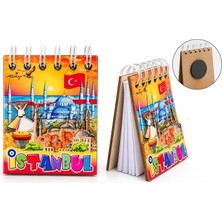 Uravas Store Urprime Iistanbul Temalı Ahşap Magnetli Not Defteri TCX5881