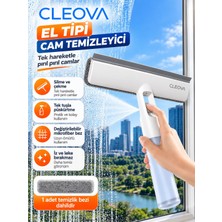 Cleova El Tipi Mikrofiber Cam ve Yüzey Temizleme Aparatı
