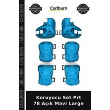 Carlburn Premium Koruyucu Set Prt 78 Açık Mavi Large Yetişkin Günlük Stil