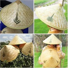 Uravas Store Urprime Urprime® Naturel Renk Cambodia Kamboçyalı Vietnam Şapkası Pvc Hasır