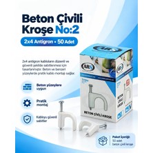 Uravas Store Urprime Beton Çivili Kroşe No:2 (2x4 Antigron) – 50 Adet