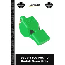 Carlburn Premium 9902-1400 Fox 40 Düdük Neon-Grey Antrenman Aracı Maç Düdüğü