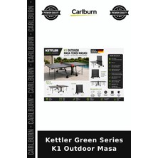 Carlburn Özel Seri Kettler Green Series K1 Outdoor Masa Park Açık Kampüs