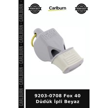 Carlburn Özel Üretim 9203-0708 Fox 40 Düdük Ipli Beyaz Antrenör Antrenmanca Aktif