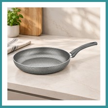 Bt Teknik Granit Tava 24 cm Tek Saplı Bez
