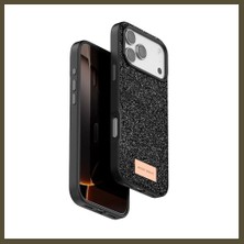 Northcity Onegif iPhone 17 Pro Max Uyumlu Bright Simli Kapak - Siyah Bx