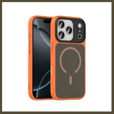 Northcity Joko iPhone 17 Pro Max Uyumlu Megane Magsafe Kapak - Turuncu Bx