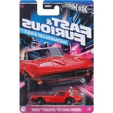 Myg Plus Hot Wheels Custom Corvette Stingray Coupe De Fast And Furious - Die Cast Araba Modeli Ölçeği 1:64 - Uzunluk 7 cm