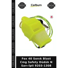 Carlburn Premium Fox 40 Sonık Blast Cmg Safety Düdük N Sarı-Ipli 9203-1308 Spor Aksesuarı Açık Hava