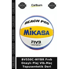 Carlburn Özel Seri BV550C-WYBR Fıvb Onaylı Plaj Vlb.maç Topusentetik Deri Rekreasyon Eğlence Hareket