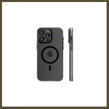 Northcity Joko iPhone 15 Pro Max Uyumlu Line Magsafe Kapak - Gri Bx
