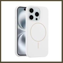 Northcity Joko iPhone 15 Pro Max Uyumlu Kılıf Jully Magsafe Kapak - Beyaz Bx