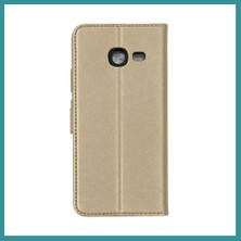 Bt Teknik Samsung Galaxy J4 Plus Trend S Plus Kapaklı Kılıf - Gold Bez