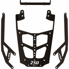 GP Kompozit Bajaj Pulsar N 250 2022-2026 Uyumlu Arka Çanta Demiri Siyah