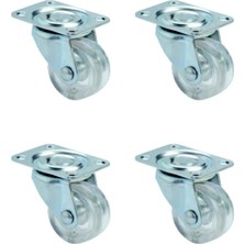 TCX Bilyalı Tekerlek 38MM Şeffaf 4 Adet