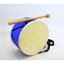 Imece Çocuk Davulu Mor Renk Hayvan Derili 28-30 cm Tokmak+Çubuk