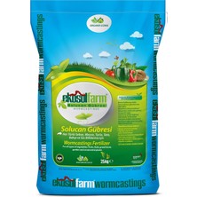 %100 Solucan Gübresi 25 kg Organik Gübre Tüm Bitkilerde Kullanıma Uygun Katı (Toz) Formda Gübr