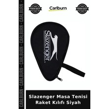 Carlburn Özel Seri Slazenger Masa Tenisi Raket Kılıfı Siyah Tenis Koruma Koruyucu Çanta Oyun Aksesuarı