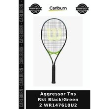 Carlburn Premium Aggressor Tns Rkt Black/green 2 WR147610U2 Yetişkin Aktivite