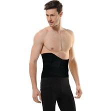 Tr Unisex Siyah Bel Destekleyici Ortopedik Balenli Bel Korsesi