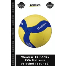 Carlburn Delux Serisi VS123W 18-Panel Eva Malzeme Voleybol Topu (12) Kadın Sporu Spor Malzemesi Açık Alan