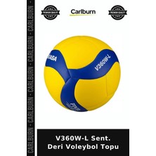 Carlburn Özel Seri V360W-L Sent. Deri Voleybol Topu Spor Malzemesi Kadın Sporu Açık Alan