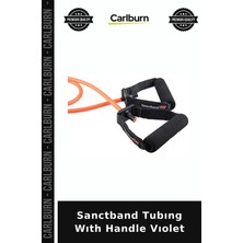 Carlburn Delux Serisi Sanctband Tubıng Wıth Handle Vıolet Çekme Ipi Ev Sporu Spor Aleti