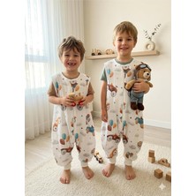 Tr Kolsuz Yazlık Müslin Uyku Tulumu, 0.5 Tog, %100 Pamuk, Unisex, 0-6 Ay