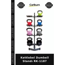 Carlburn Premium Kettlebel Dumbell Standı RK-1187 Düzenleyici Ekipman Tutucu Salon Düzeni